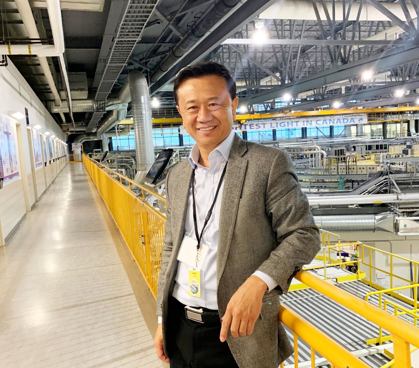 Dr. Andy Sun at the Canadian Light Source.