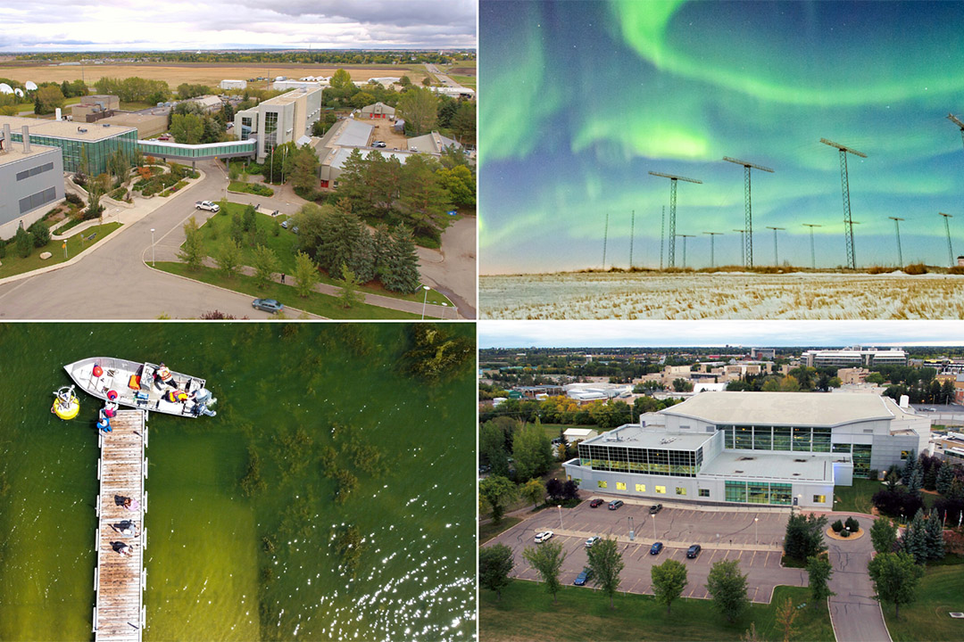 Four flagship research centres at the University of Saskatchewan (USask). 