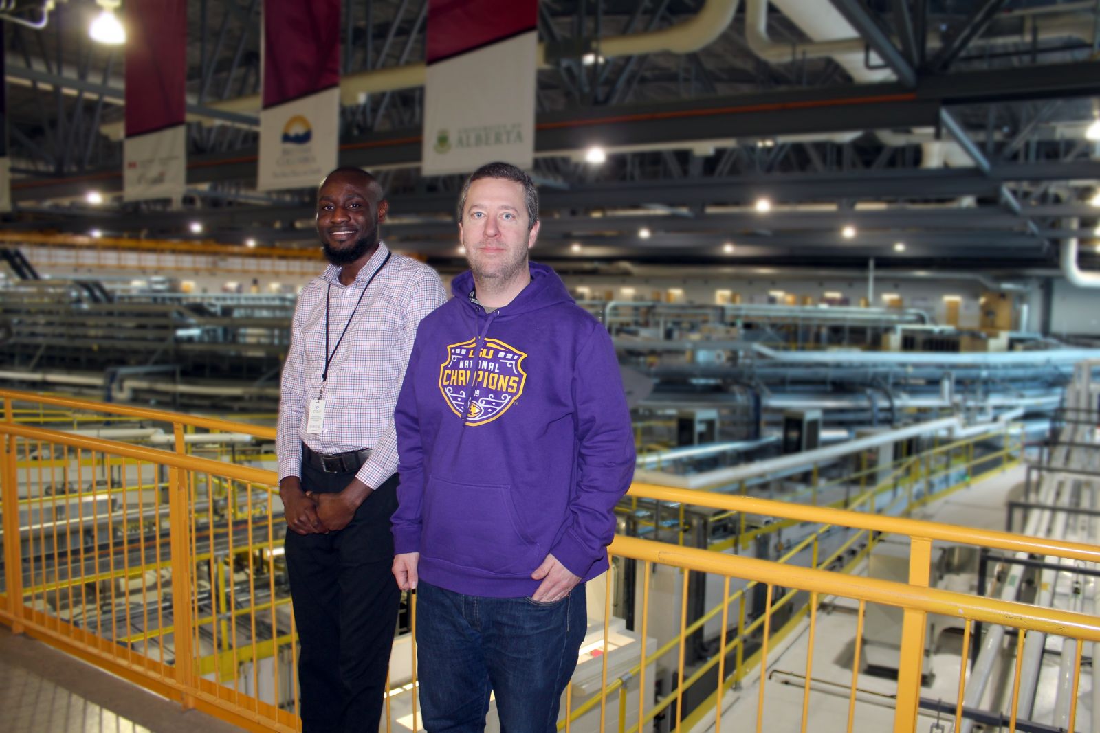 Derek Peak and Abimfoluwa Olaleye at the CLS.