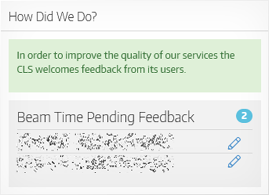 User Portal dashboard block labelled "How did we do?"